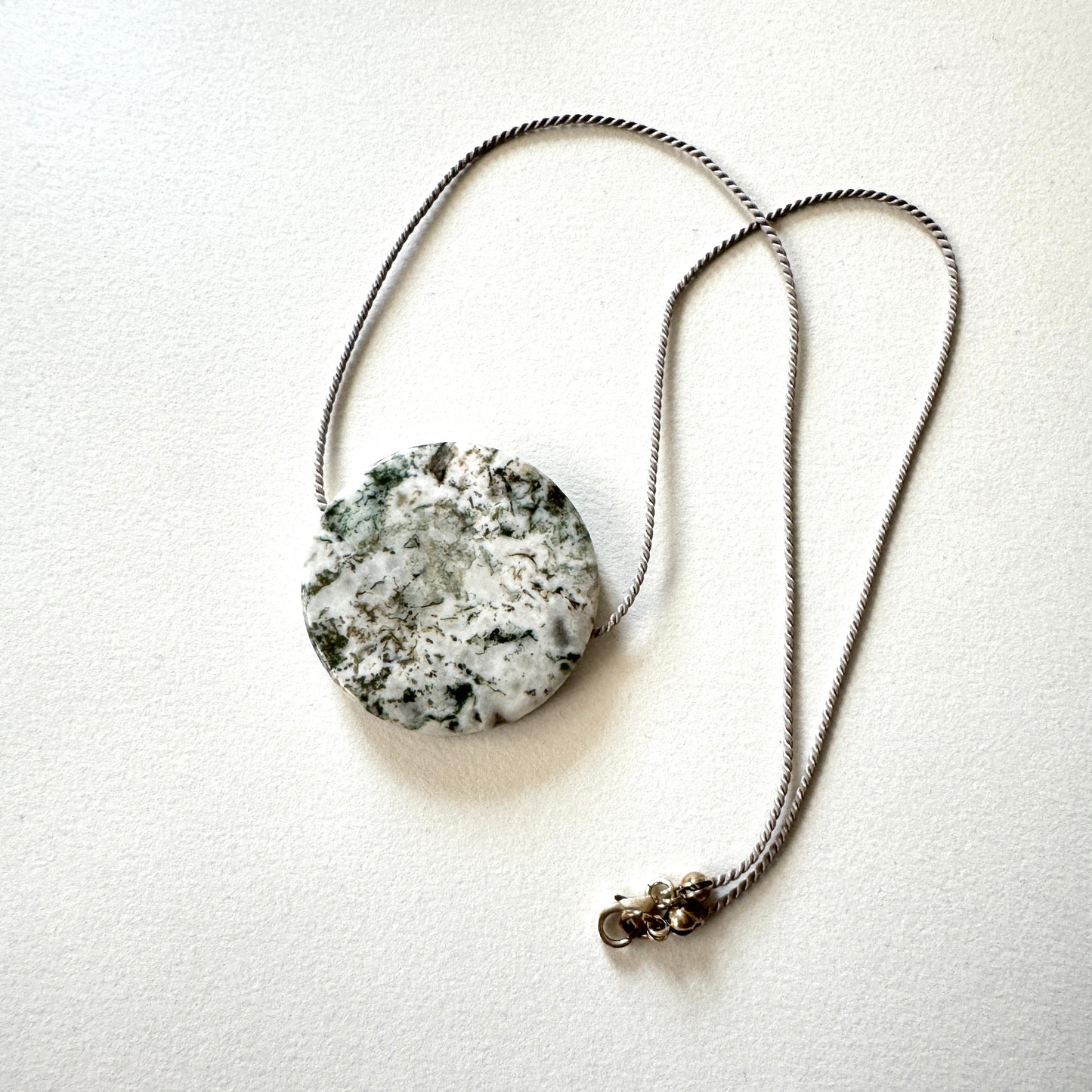 Moss agate necklace