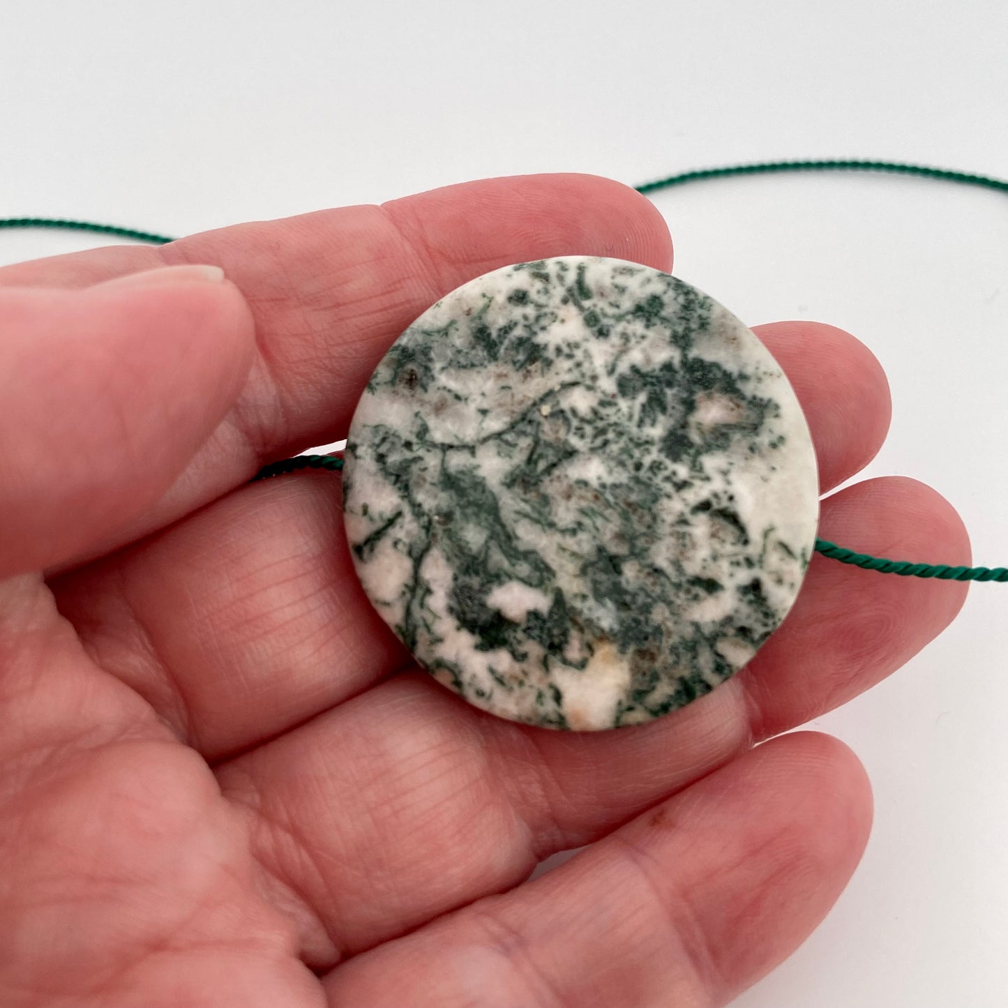 Moss agate necklace