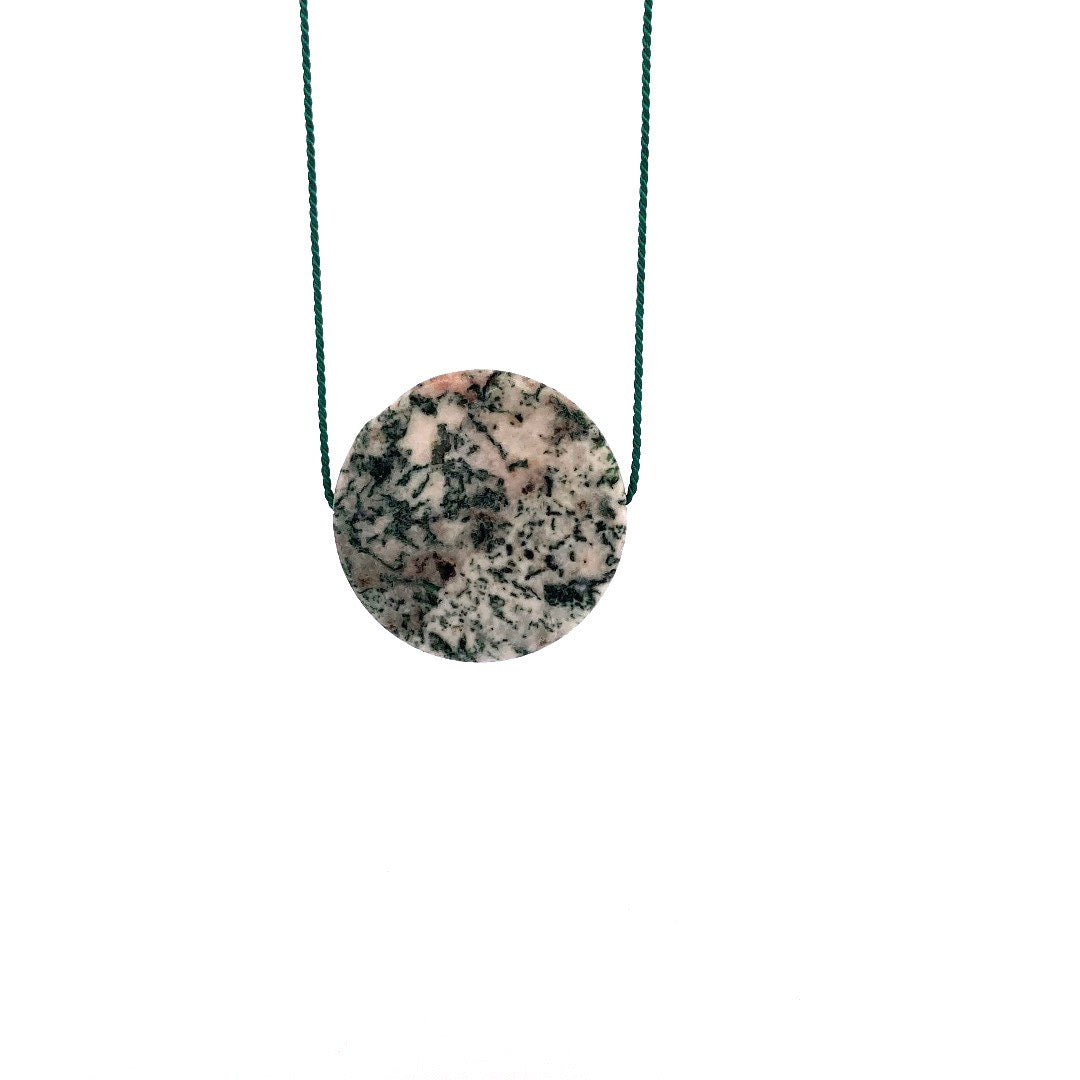 Moss agate necklace