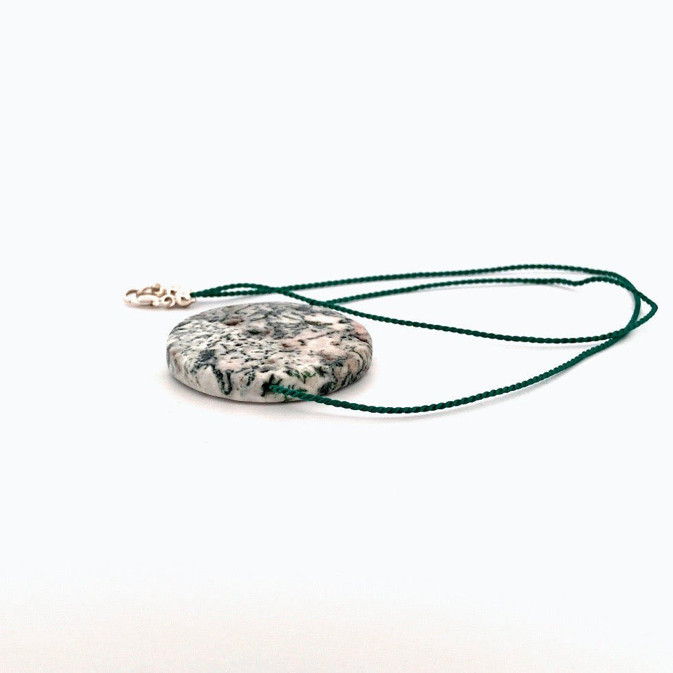 Moss agate necklace