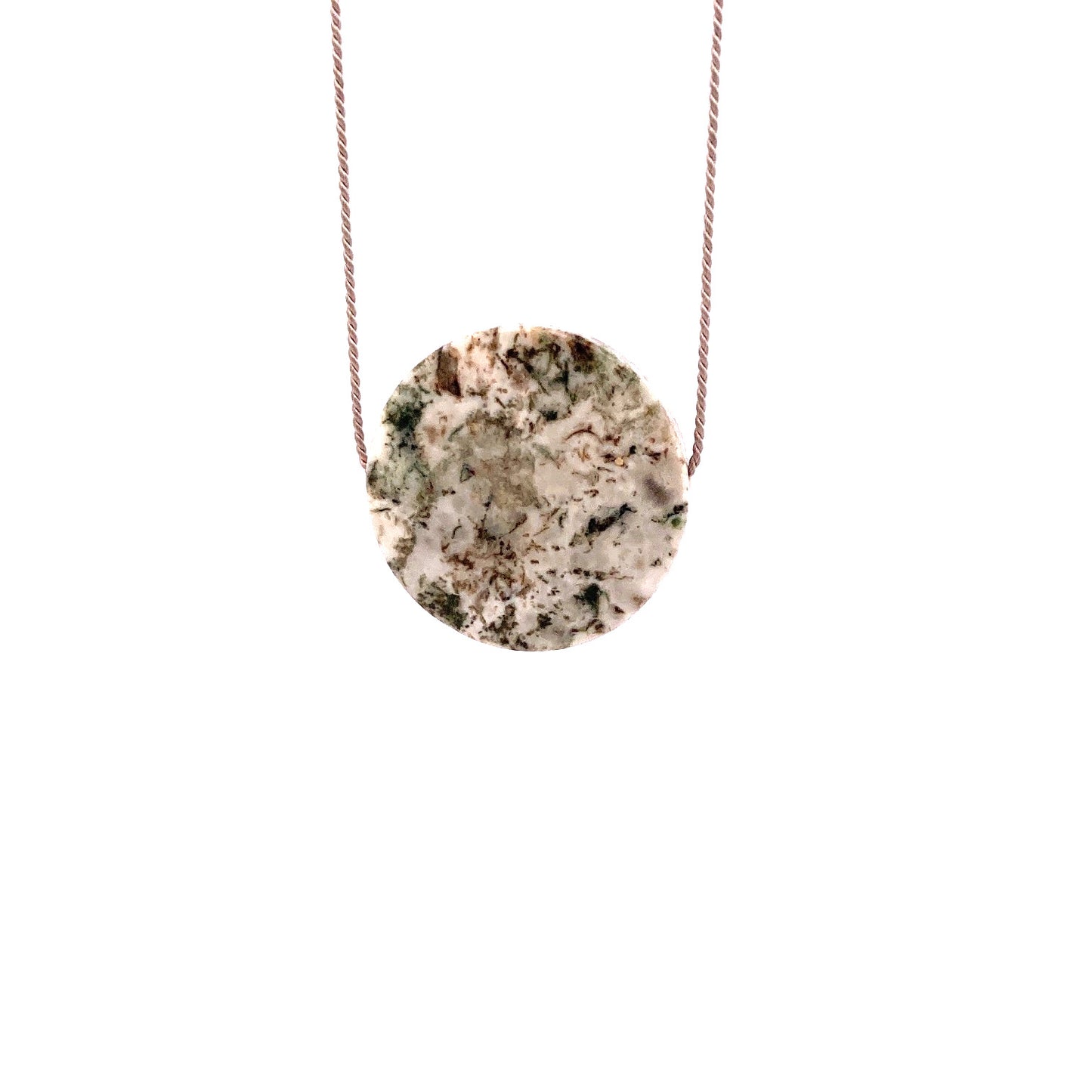 Moss agate necklace