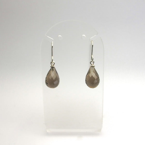 Smokey Quartz sterling silver earrings