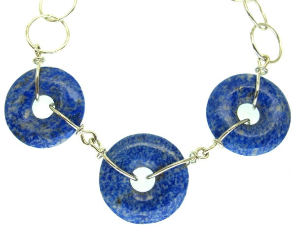 Lapis Lazuli sterling silver bracelet