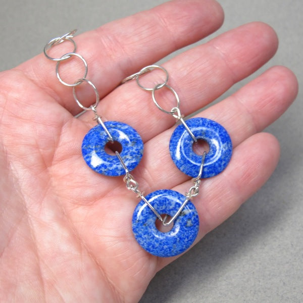 Lapis Lazuli sterling silver bracelet